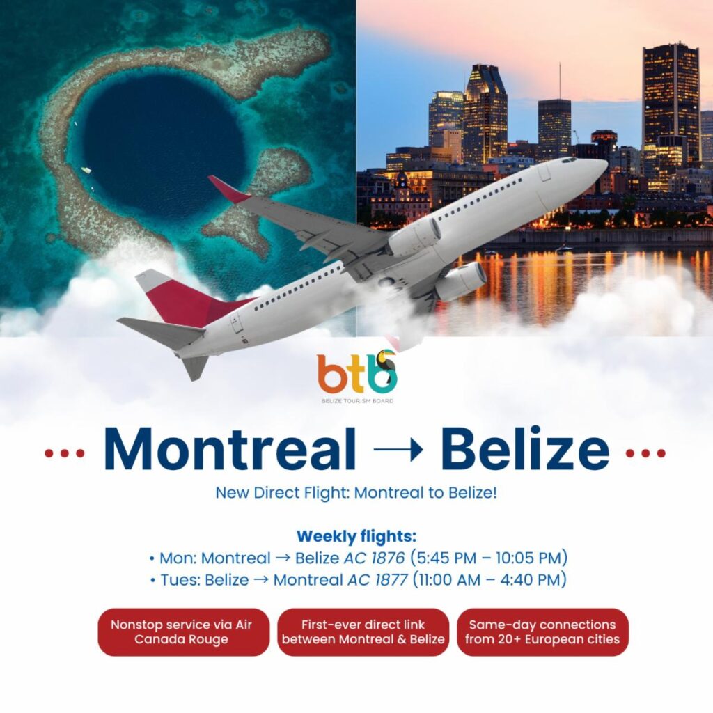 montreal belize flights | Darah Travel